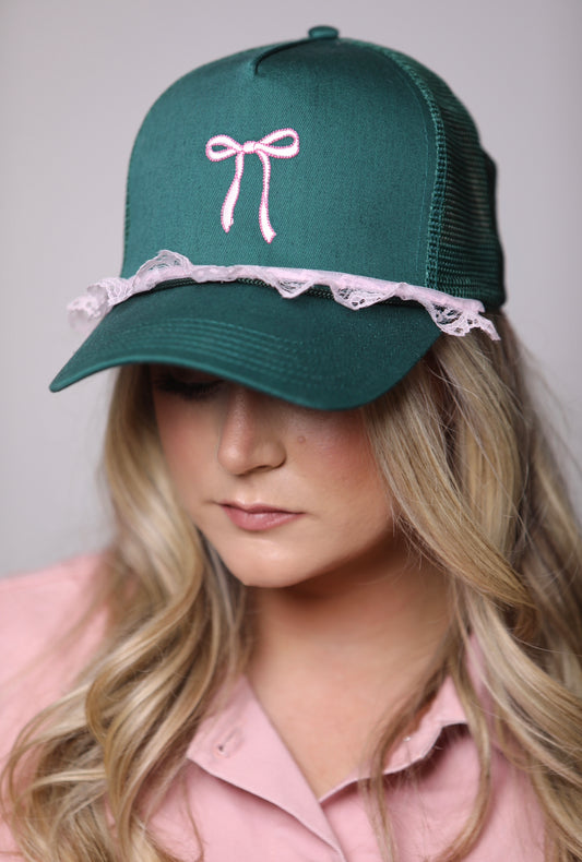 Charmed Crowns by CCB - CapeCodBow - Dark Green Snapback