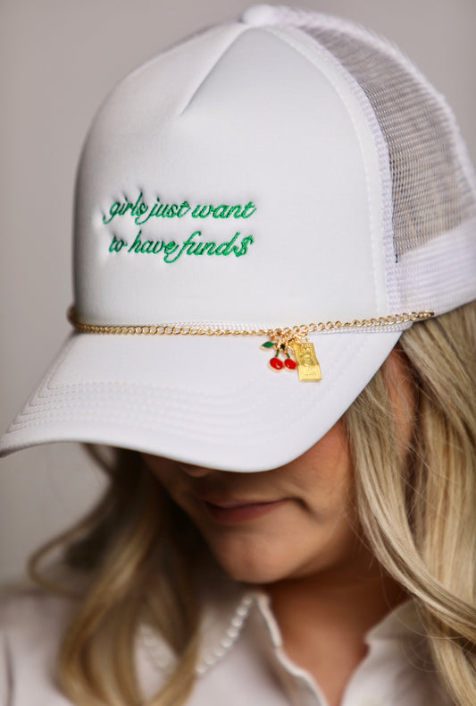 Charmed Crowns by CCB - girls just want to have fund$ - White Snapback