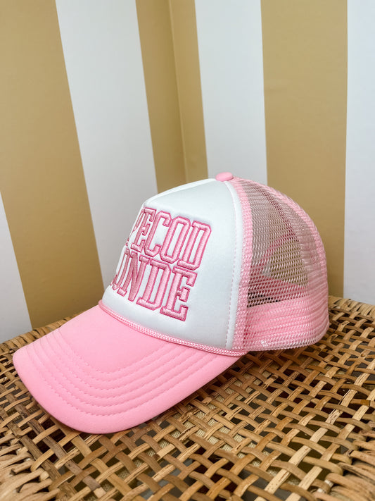 Charmed Crowns by CCB - CapeCodBlonde - Pink/White Snapback